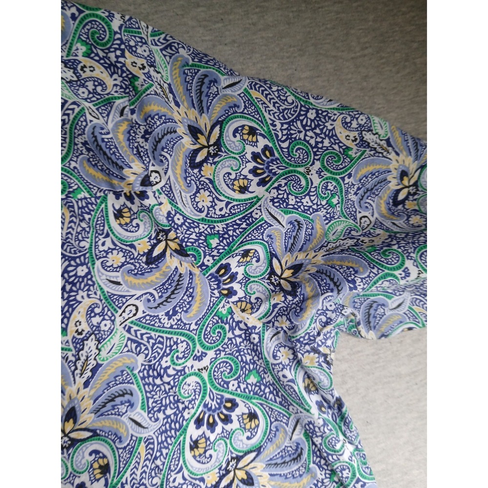 Talbots Top 2x Pintucked Cotton Boho Bohemian Beach Resort Everyday Casual - Picture 11 of 12